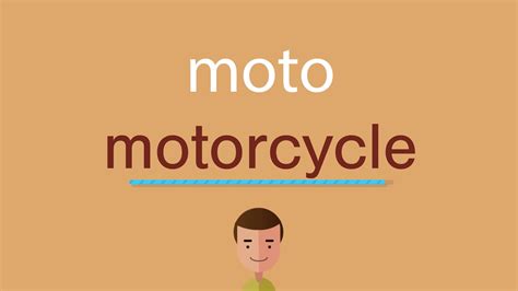 Cómo se dice moto en inglés - YouTube