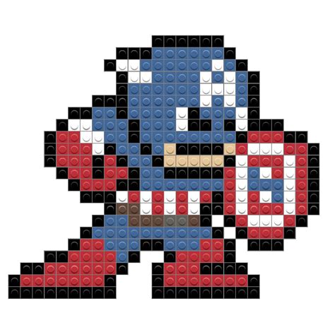 Captain America In 2020 Captain America Pixel Art Pixel Art Design