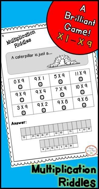 Multiplication Riddles Distance Learning Packets Math Sites