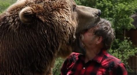 Man Cuddles With His Giant Bear Pet Video Boomsbeat