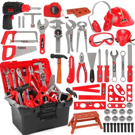 Childrens Toolbox Set Pretend Play Repair Tool Toys Simulation Drill