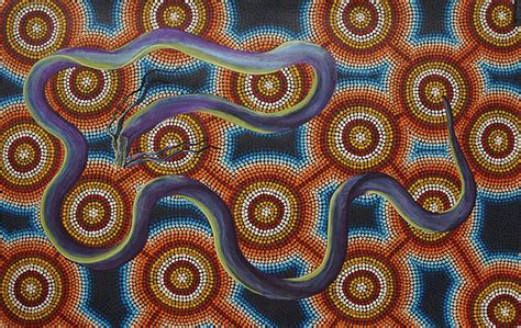 Aboriginal Rainbow Serpent Art Japingka Aboriginal Art Gallery