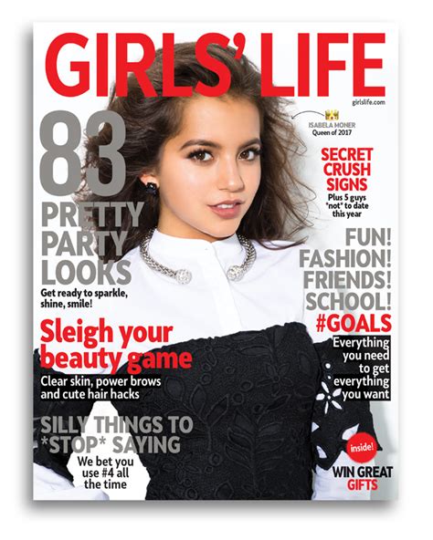 Check Out The New Issue Of Girls Life Starring Isabela