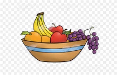 Cartoon Bowl Of Fruit Fruit Bowl Clipart Flyclipart