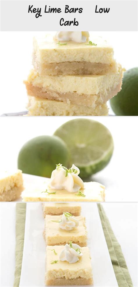 For presentation purposes, we recommend waiting to top your pie with whipped cream until the day you plan to serve it. Key Lime Bars - Low Carb | Key lime bars, Key lime pound ...