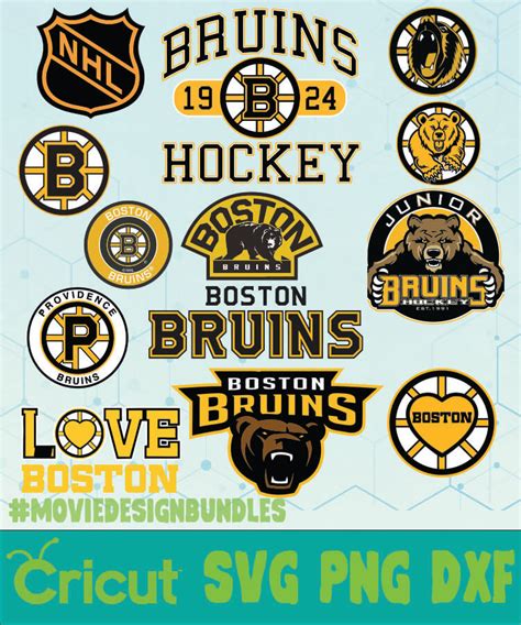 Boston Bruins Nhl Bundle Logo Svg Png Dxf Movie Design Bundles