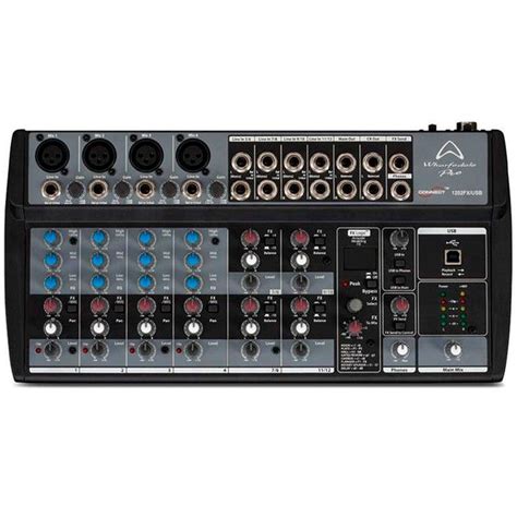Mixer Wharfedale 1202 Fx Usb 4 Canales Mono 4 Canales Estéreo Audiomusica