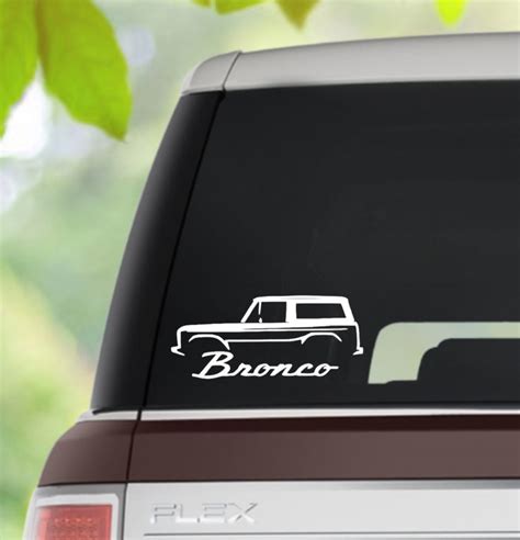 Ford Bronco Vinyl Decal By Thehwcollection On Etsy Vinyl Ford Bronco