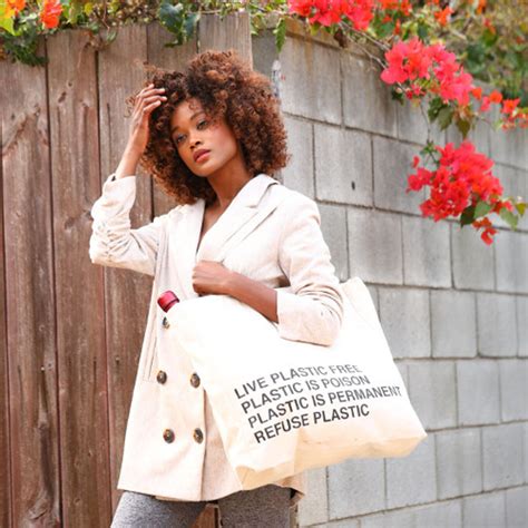 Ppc Reusable Tote Bag Live Plastic Free Life Without Plastic