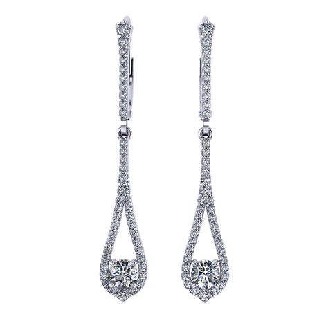 Dangling Diamond Earrings Jewelry Designs