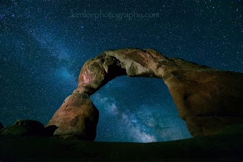 Delicate Arch Night Sky Long Exposure Photo I Took Of The Milky Way In