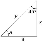 You need to know the length of at least one side to determine the area. Right Triangle Trigonometry