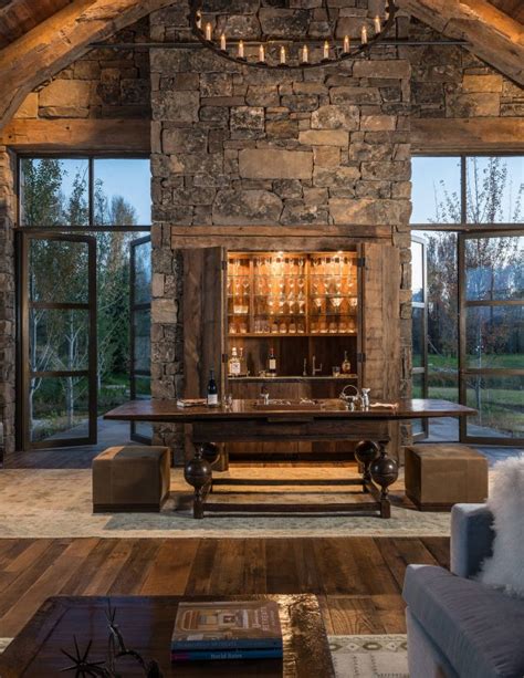 15 Distinguished Rustic Home Bar Designs For When You Really Need That