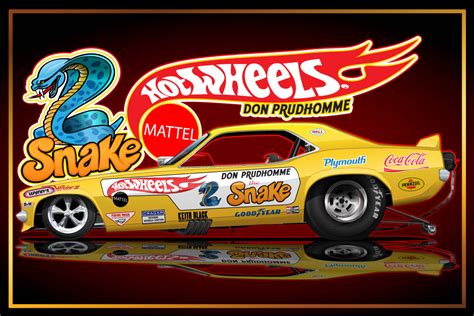 Eddie Hollon Designs 045 Don Prudhomme Hot Wheels Yellow