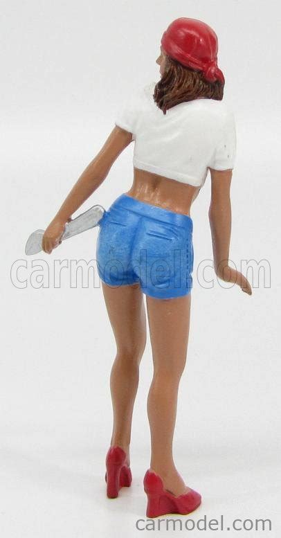 American Diorama Echelle Figures Lady Katie Girl Meccanico Mechanic Girl White Blue