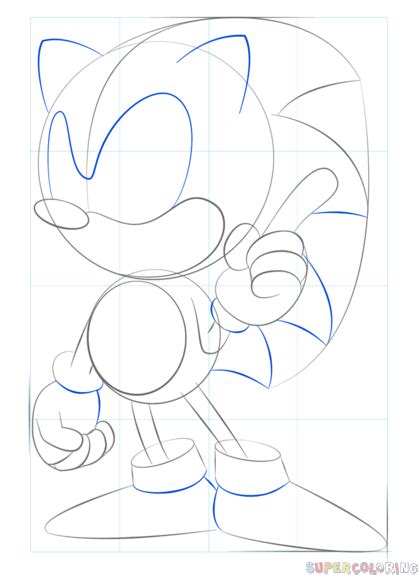 How To Draw Sonic The Hedgehog Step By Step Drawing Tutorials How
