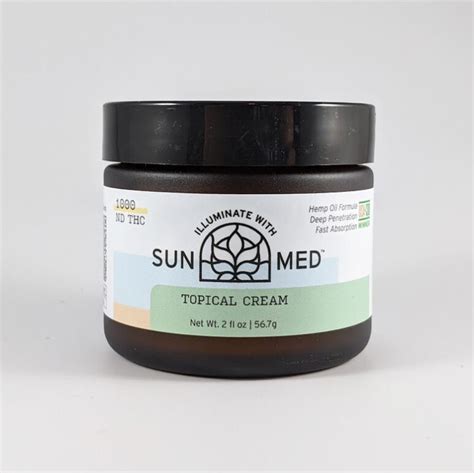 Sunmed Topical Cbd Cream — Your Cbd Store Ripon Naturals