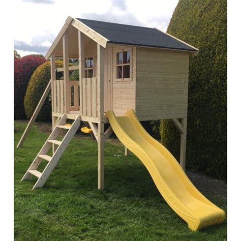 Toby Kids Playhouse With Slide And Climbing Wall 21m²