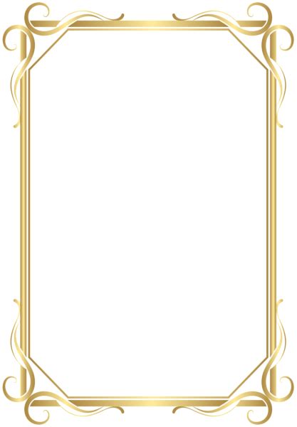 Frame Border Transparent Png Gold Image Рамки Винтажные рамы