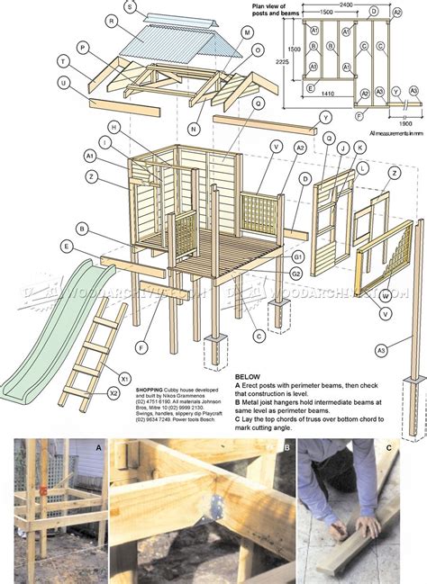 Backyard Playhouse Plans • Woodarchivist