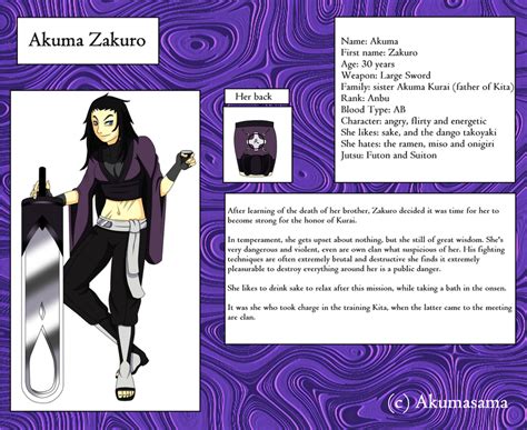 Naruto Oc Zakuro Akuma By Ashkorya On Deviantart