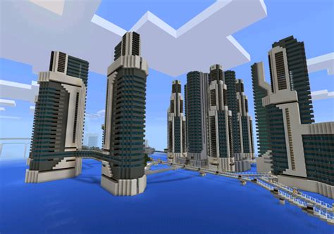 Futuristic City Minecraft Map Telegraph