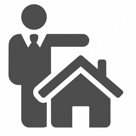 Agent Business Businessman Home House Loan Real Estate Icon