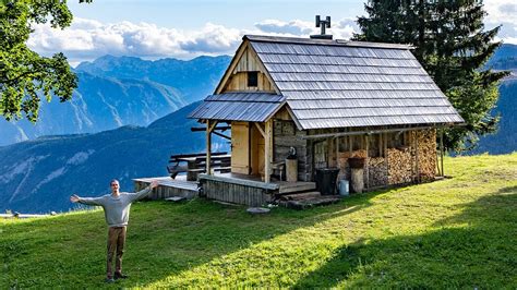 I Moved Into An Off Grid Wilderness Mountain Hut Living In The Alps
