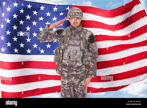 American Flag Salute Hi Res Stock Photography And Images Alamy