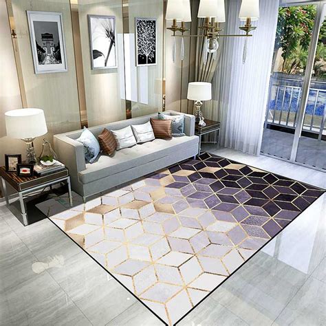 Modern Luxury Style Living Room Area Carpet Rugs Warmly Home