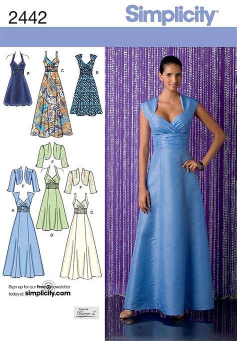 Evening Gown Dress Patterns Free Patterns