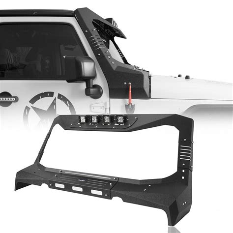 Offroad Windshield Frame Cover Visor Cowl Armor Set Fit Jeep Wrangler