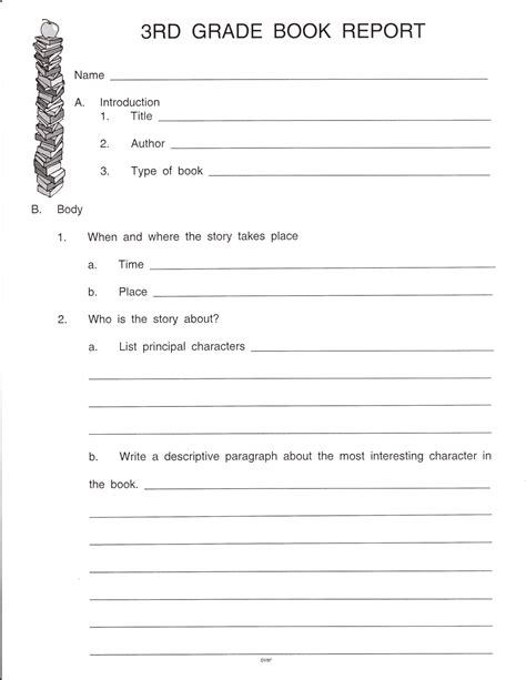 Free Printable Book Report Forms For Second Grade Free Printable