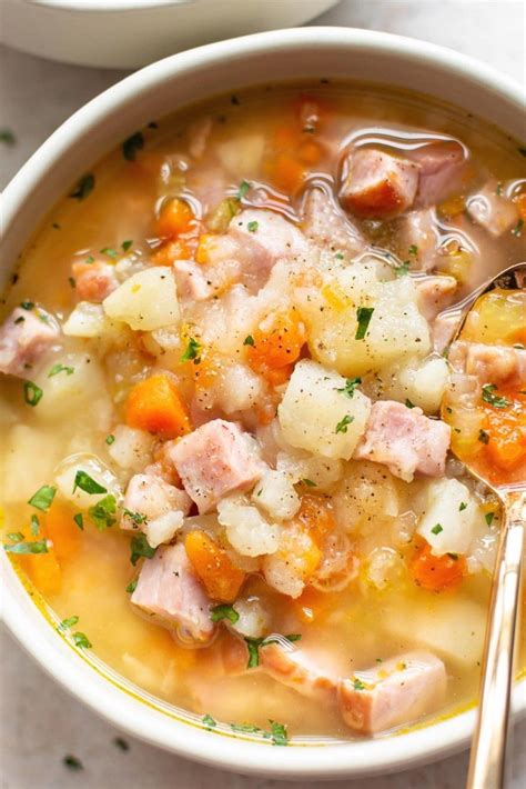 Easy Recipe Perfect Healthy Ham Soup Pioneer Woman Recipes Dinner