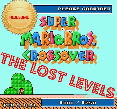 Super Mario Bros Crossover 2 The Lost Levels Walkthrough Longplay 93d