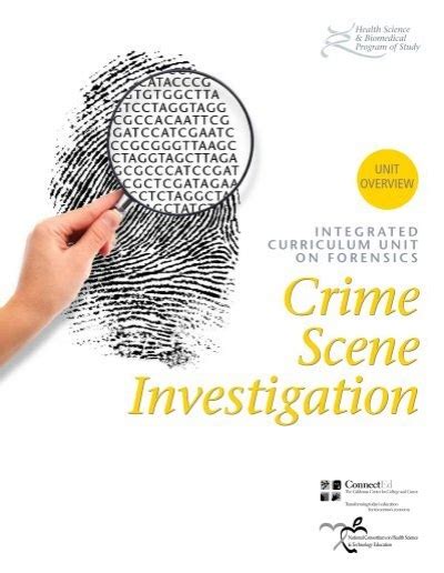 Crime Scene Investigation Unit Overview Connected California
