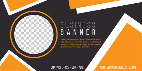 Business Banner Template Simple Geometric Style 1820662 Vector Art At