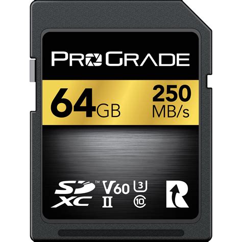 Prograde Digital 64gb Uhs Ii Sdxc Memory Card Pgsd64gbkbh Bandh