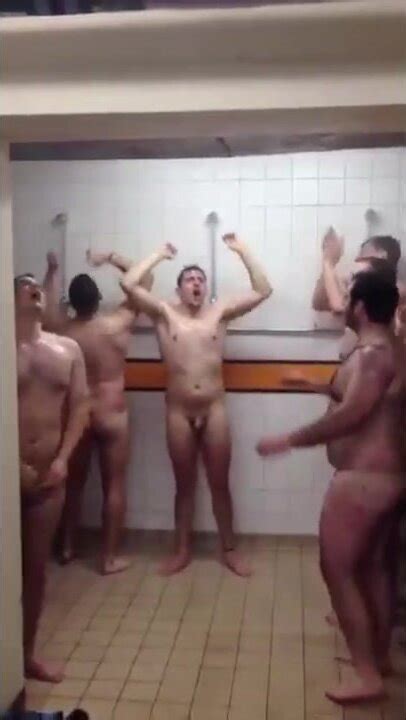Naked Rugby Team Celebrating In Shower Thisvid