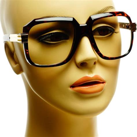 Clear Lens Gazelle Cazal Retro Style Square Aviator Eye Glasses Frames Tortoise Ebay