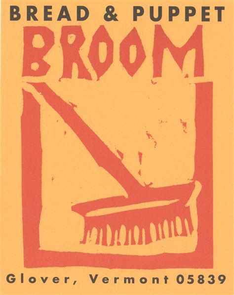 Broom Postcard Bread And Puppet Theater