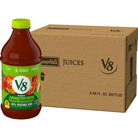 V8 Low Sodium Original 100 Vegetable Juice Vegetable