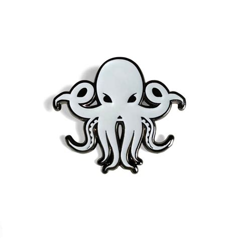 Limited Edition Fyko The Octopus Glow In The Dark Enamel Pin Enamel Pins Enamel Glow In