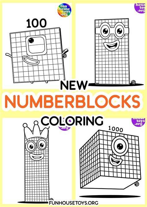 Free Printable Numberblocks Coloring Pages Numberblocks Coloring My