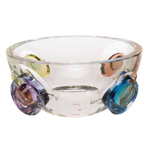 Moser Crystal Galaxy Bowl Art Glass Bowl Moser Crystal Glassware