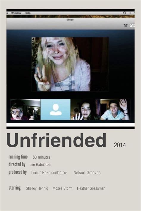 Unfriended Minimalistic Movie Poster Movie Posters Minimalist Movie