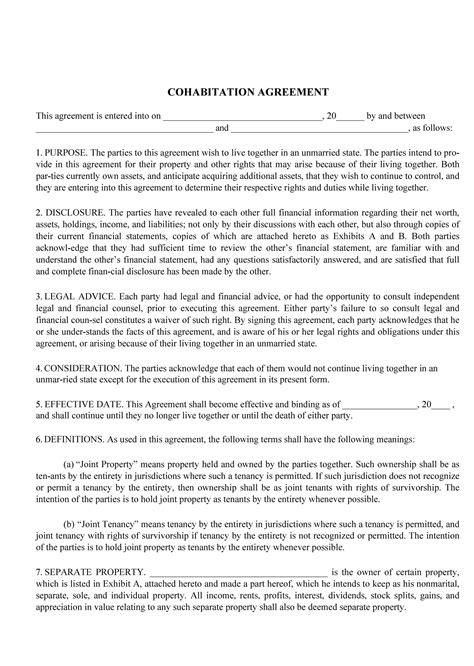 This article provides a discussion about sample cohabitation agreements to help you start a new life with. Cohabitation Agreement - 30+ Free Templates & Forms ᐅ ...