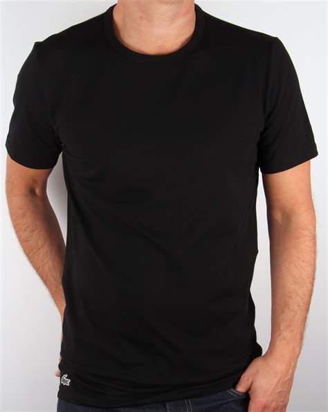 Lacoste Twin Pack Crew Neck T Shirts Black,tee,loungewear,mens
