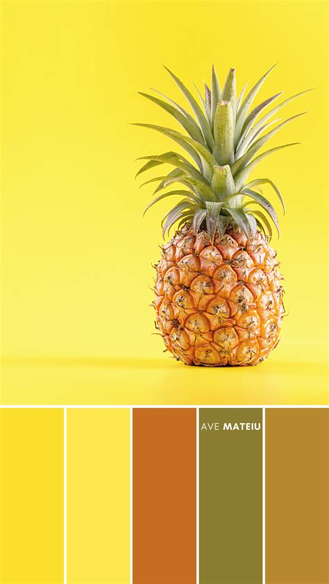 Beautiful Fresh Pineapple Color Palette 372 Color Palette Summer
