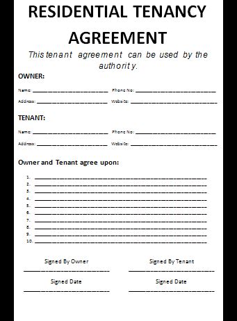 (hereinafter the tenant shall have the option to renew the tenancy of the premises for further term of one (1) year upon the same terms and conditions. Agreement Templates | Free Printable Sample MS Word ...